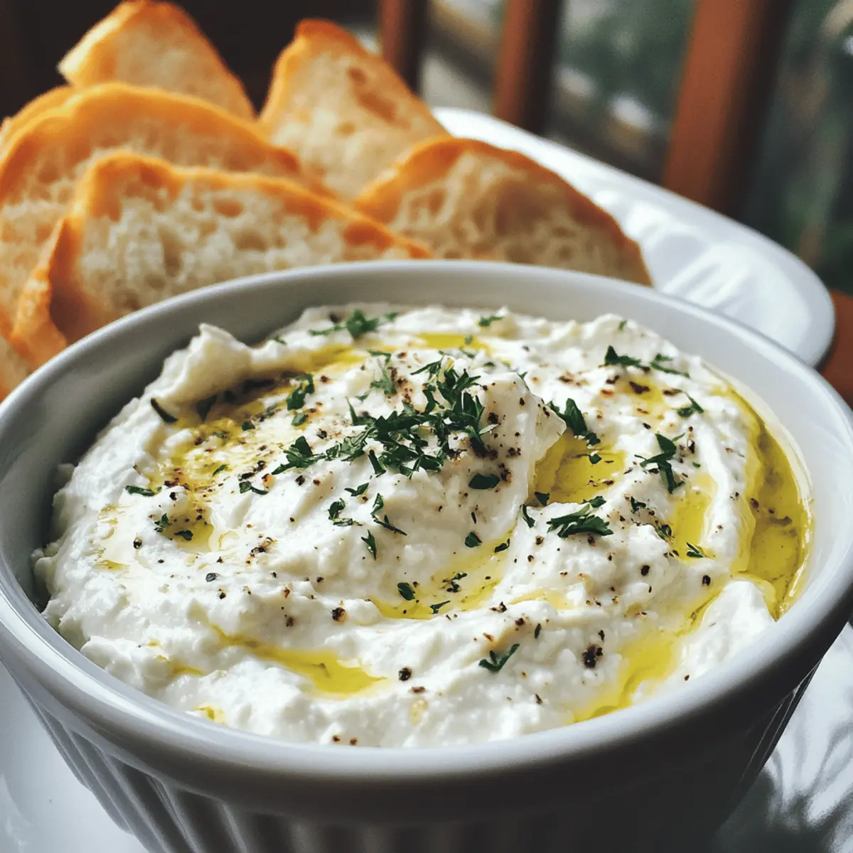 Whipped Feta with Chilli and Olive Oil